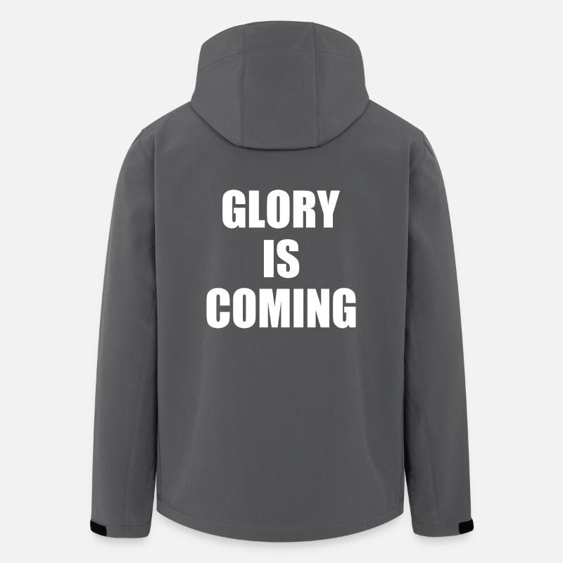 Glory is coming - Veste softshell homme en polyester recyclé Stanley/Stella - charbon