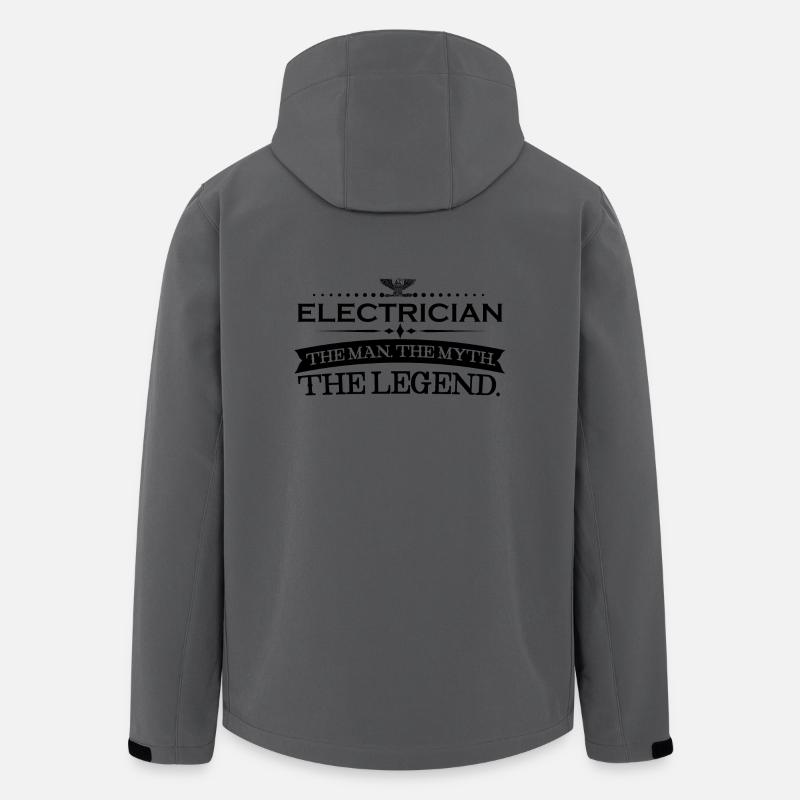 Mann mythos legende geschenk ELECTRICIAN - Veste softshell homme en polyester recyclé Stanley/Stella - charbon