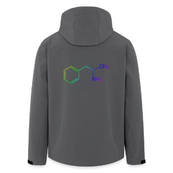 Speed Amphetamin Pepp - Recycelte Männer Softshell-Jacke von Stanley/Stella - Anthrazit - Hinten - AI Model Male 185 light (185cm)