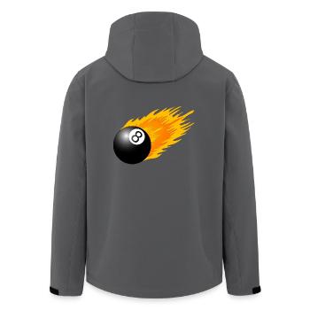 8 Ball - Recycelte Männer Softshell-Jacke von Stanley/Stella - Anthrazit - Hinten - AI Model Male 185 light (185cm)