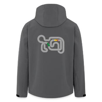 Rennautos - slotcar - Recycelte Männer Softshell-Jacke von Stanley/Stella - Anthrazit - Hinten - AI Model Male 185 light (185cm)