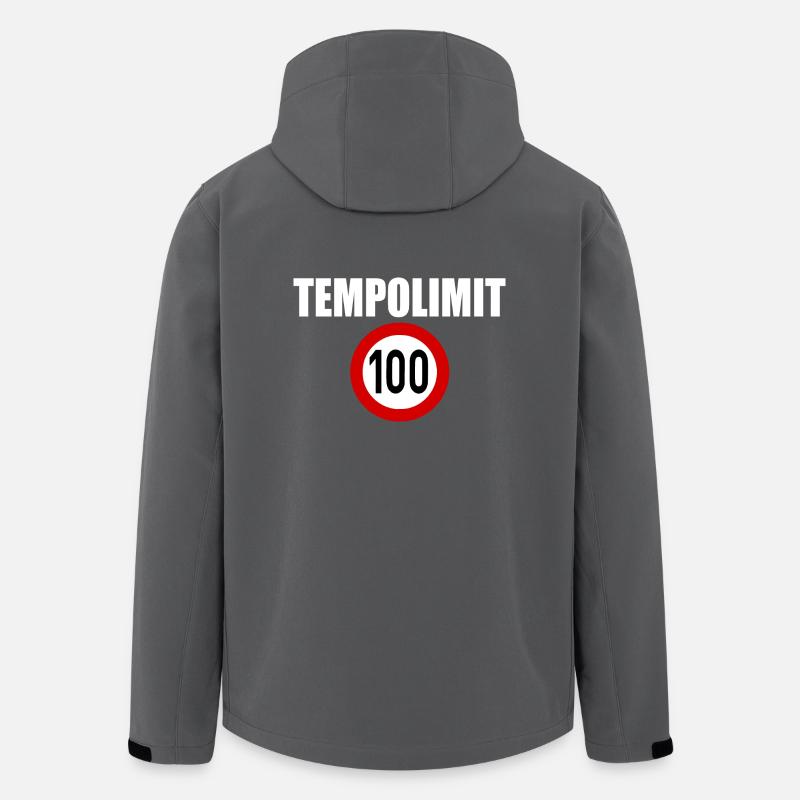 Tempolimit 100 - Recycelte Männer Softshell-Jacke von Stanley/Stella - Anthrazit