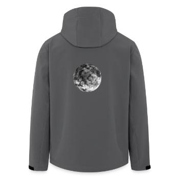Der Mond - Recycelte Männer Softshell-Jacke von Stanley/Stella - Anthrazit - Hinten - AI Model Male 185 light (185cm)