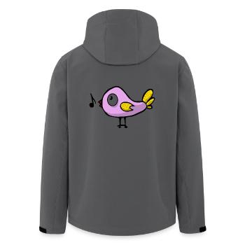 bird vogel voegel animal tiere7 - Recycelte Männer Softshell-Jacke von Stanley/Stella - Anthrazit - Hinten - AI Model Male 185 light (185cm)