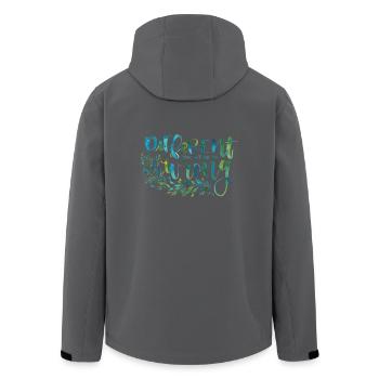 Verschiedene, nicht falsch - Recycelte Männer Softshell-Jacke von Stanley/Stella - Anthrazit - Hinten - AI Model Male 185 light (185cm)