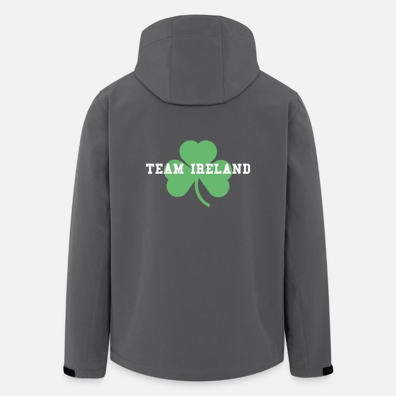 team irland - Recycelte Männer Softshell-Jacke von Stanley/Stella - Anthrazit