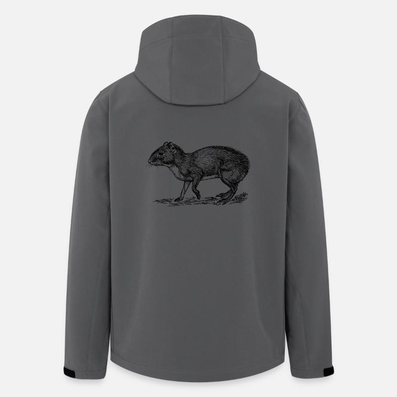 Nagetier - Recycelte Männer Softshell-Jacke von Stanley/Stella - Anthrazit
