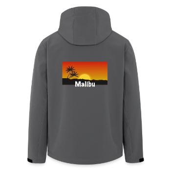Malibu Shirt - Recycelte Männer Softshell-Jacke von Stanley/Stella - Anthrazit - Hinten - AI Model Male 185 light (185cm)