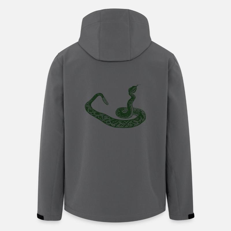 Klapperschlange - Recycelte Männer Softshell-Jacke von Stanley/Stella - Anthrazit