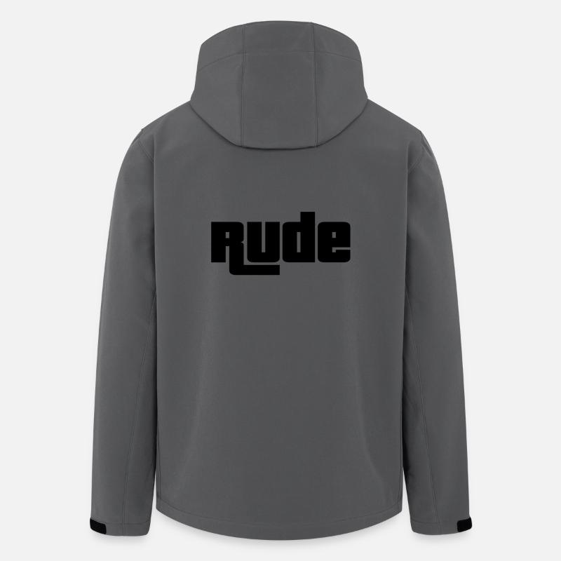 Rude - Recycelte Männer Softshell-Jacke von Stanley/Stella - Anthrazit
