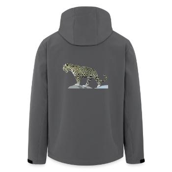 Jaguar - Recycelte Männer Softshell-Jacke von Stanley/Stella - Anthrazit - Hinten - AI Model Male 185 light (185cm)