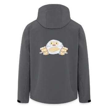 Yeti - Recycelte Männer Softshell-Jacke von Stanley/Stella - Anthrazit - Hinten - AI Model Male 185 light (185cm)