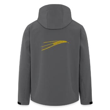 getreide corn cereal wheat weizen veggie gemuese v - Recycelte Männer Softshell-Jacke von Stanley/Stella - Anthrazit - Hinten - AI Model Male 185 light (185cm)