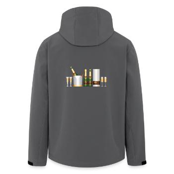 Set Sekt - Recycelte Männer Softshell-Jacke von Stanley/Stella - Anthrazit - Hinten - AI Model Male 185 light (185cm)