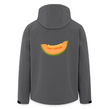 melon melone watermelon wassermelone veggie gemues - Recycelte Männer Softshell-Jacke von Stanley/Stella - Anthrazit - Hinten - AI Model Male 185 light (185cm)