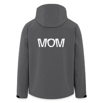 MAMA. MAMA. MUTTERTAG. ALLES GUTE ZUM GEBURTSTAG DER MUTTER - Recycelte Männer Softshell-Jacke von Stanley/Stella - Anthrazit - Hinten - AI Model Male 185 light (185cm)