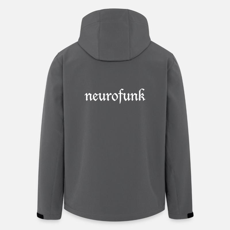 Neurofunk White - Men’s Recycled Softshell Jacket by Stanley/Stella - anthracite