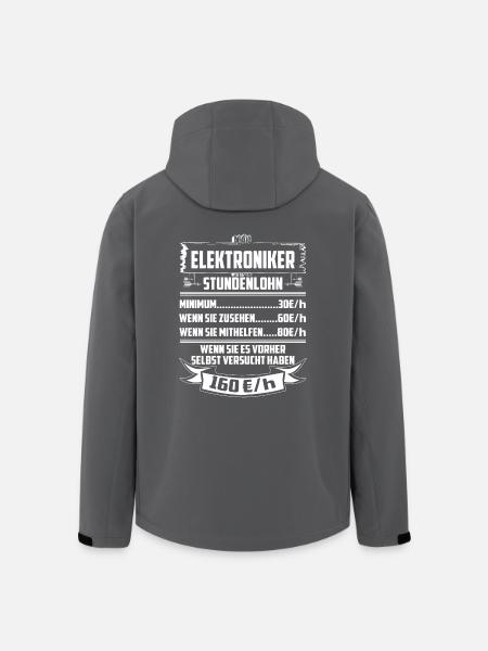 Elektroniker Stundenlohn - Recycelte Männer Softshell-Jacke von Stanley/Stella - Anthrazit