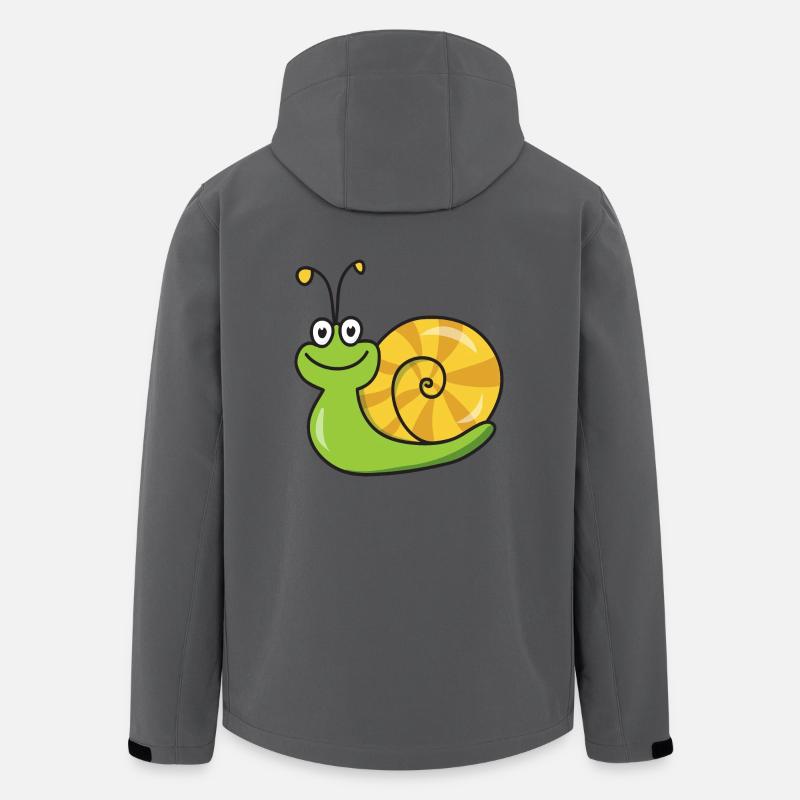 Schnecke - Recycelte Männer Softshell-Jacke von Stanley/Stella - Anthrazit