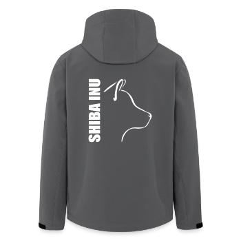 SHIBA INU PROFIL - Recycelte Männer Softshell-Jacke von Stanley/Stella - Anthrazit - Hinten - AI Model Male 185 light (185cm)