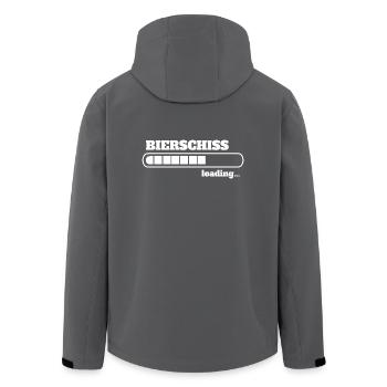 Bierschiss loading - WC - Recycelte Männer Softshell-Jacke von Stanley/Stella - Anthrazit - Hinten - AI Model Male 185 light (185cm)