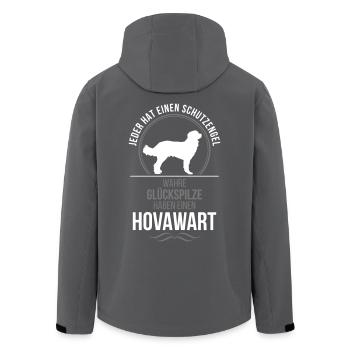 HOVAWART Schutzengel Wilsigns - Recycelte Männer Softshell-Jacke von Stanley/Stella - Anthrazit - Hinten - AI Model Male 185 light (185cm)