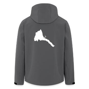 Eritrea originelle Geschenkidee - Recycelte Männer Softshell-Jacke von Stanley/Stella - Anthrazit - Hinten - AI Model Male 185 light (185cm)