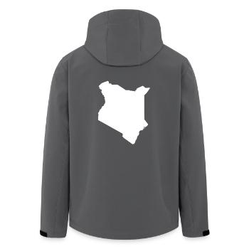 Kenia originelle Geschenkidee - Recycelte Männer Softshell-Jacke von Stanley/Stella - Anthrazit - Hinten - AI Model Male 185 light (185cm)