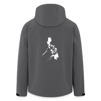 Philippinen originelle Geschenkidee - Recycelte Männer Softshell-Jacke von Stanley/Stella - Anthrazit - Hinten - AI Model Male 185 light (185cm)