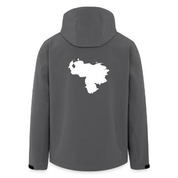Venezuela originelle Geschenkidee - Recycelte Männer Softshell-Jacke von Stanley/Stella - Anthrazit - Hinten - AI Model Male 185 light (185cm)