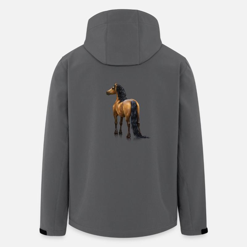 Walisisch - Recycelte Männer Softshell-Jacke von Stanley/Stella - Anthrazit