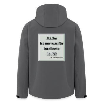 Mathe! Intelligent. Geschenk / Geschenkidee - Recycelte Männer Softshell-Jacke von Stanley/Stella - Anthrazit - Hinten - AI Model Male 185 light (185cm)