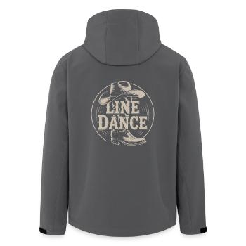 Line Dance Gruppe Training mein Tanzsport - Recycelte Männer Softshell-Jacke von Stanley/Stella - Anthrazit - Hinten - AI Model Male 185 light (185cm)