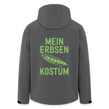 Erbsen Kostüm Gemüse Kostüm Karneval Fasching - Recycelte Männer Softshell-Jacke von Stanley/Stella - Anthrazit - Hinten - AI Model Male 185 light (185cm)