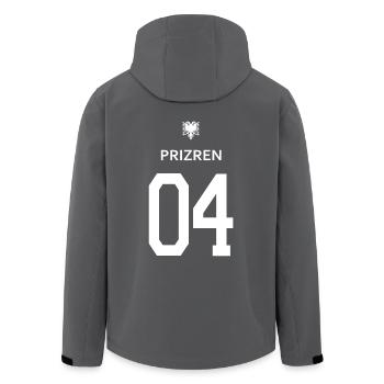 Albanische T-Shirt Priren 04 Adler albania eagle - Recycelte Männer Softshell-Jacke von Stanley/Stella - Anthrazit - Hinten - AI Model Male 185 light (185cm)