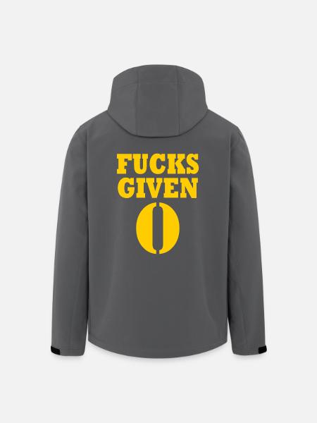Zero fucks given - Men’s Recycled Softshell Jacket by Stanley/Stella - anthracite