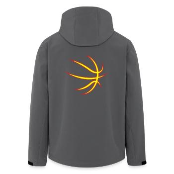 Basketball! BBall! Streetball! NBA! - Recycelte Männer Softshell-Jacke von Stanley/Stella - Anthrazit - Hinten - AI Model Male 185 light (185cm)
