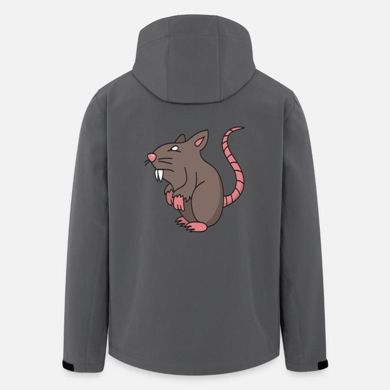 Ratte - Recycelte Männer Softshell-Jacke von Stanley/Stella - Anthrazit
