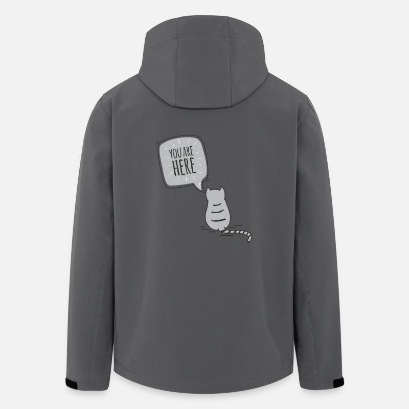 Chat - Veste softshell homme en polyester recyclé Stanley/Stella - charbon