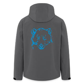 Bär - Recycelte Männer Softshell-Jacke von Stanley/Stella - Anthrazit - Hinten - AI Model Male 185 light (185cm)