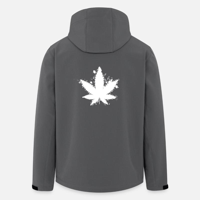 Weed - idée cadeau - Veste softshell homme en polyester recyclé Stanley/Stella - charbon