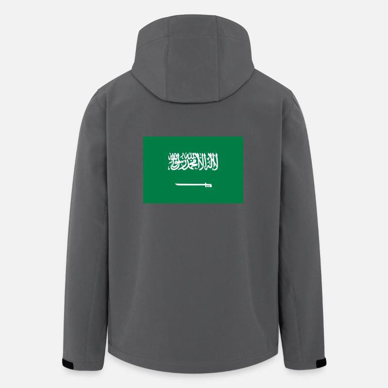 Nationalflagge von Saudi-Arabien - Recycelte Männer Softshell-Jacke von Stanley/Stella - Anthrazit