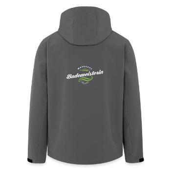 Bademeisterin Beruf Job Geschenk Geschenkidee - Recycelte Männer Softshell-Jacke von Stanley/Stella - Anthrazit - Hinten - AI Model Male 185 light (185cm)