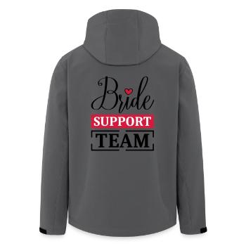 Braut Support Team - Recycelte Männer Softshell-Jacke von Stanley/Stella - Anthrazit - Hinten - AI Model Male 185 light (185cm)