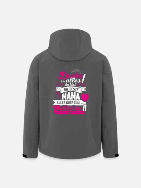 Muttertag! Geschenk Mama! - Recycelte Männer Softshell-Jacke von Stanley/Stella - Anthrazit