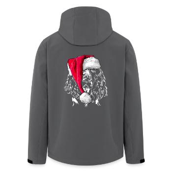 ENGLISH SPRINGER SPANIEL Weihnachten - Recycelte Männer Softshell-Jacke von Stanley/Stella - Anthrazit - Hinten - AI Model Male 185 light (185cm)