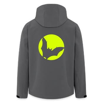 Fledermaus-Bat - Recycelte Männer Softshell-Jacke von Stanley/Stella - Anthrazit - Hinten - AI Model Male 185 light (185cm)