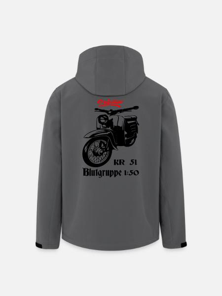 Simson Schwalbe Moped KR 51 - Recycelte Männer Softshell-Jacke von Stanley/Stella - Anthrazit