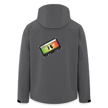 064 - reggae - Recycelte Männer Softshell-Jacke von Stanley/Stella - Anthrazit - Hinten - AI Model Male 185 light (185cm)