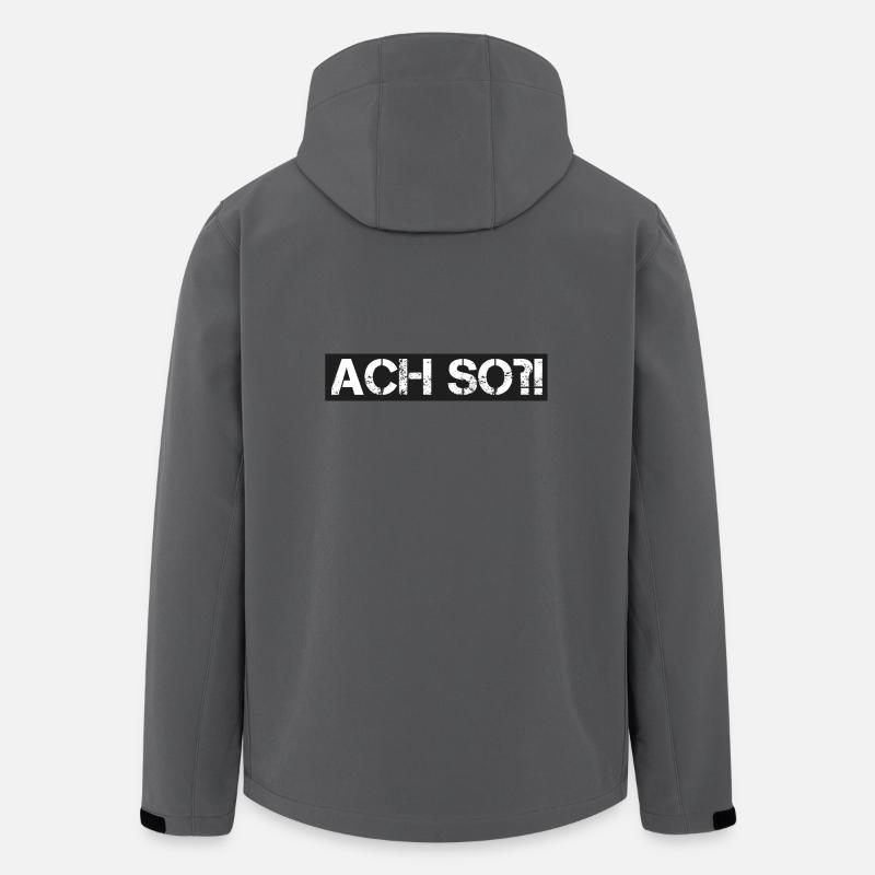 Ach so?! - Recycelte Männer Softshell-Jacke von Stanley/Stella - Anthrazit